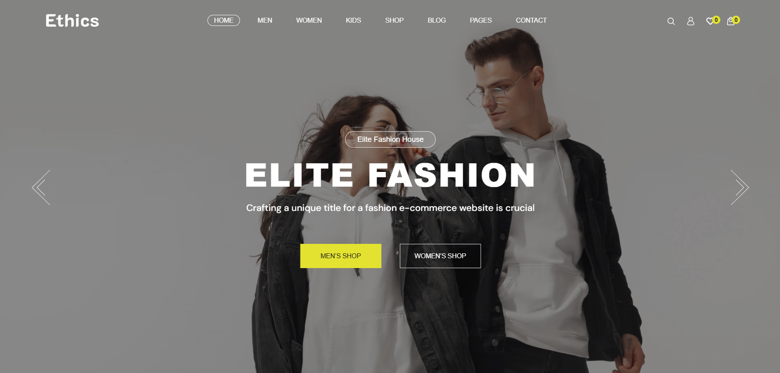 Ethics website preview